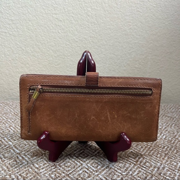 MADEWELL The Leather Post Wallet in English Saddle Leather - Picture 3 of 6